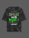 Acid Graffiti Graphic Acid Wash Oversized T-Shirt
